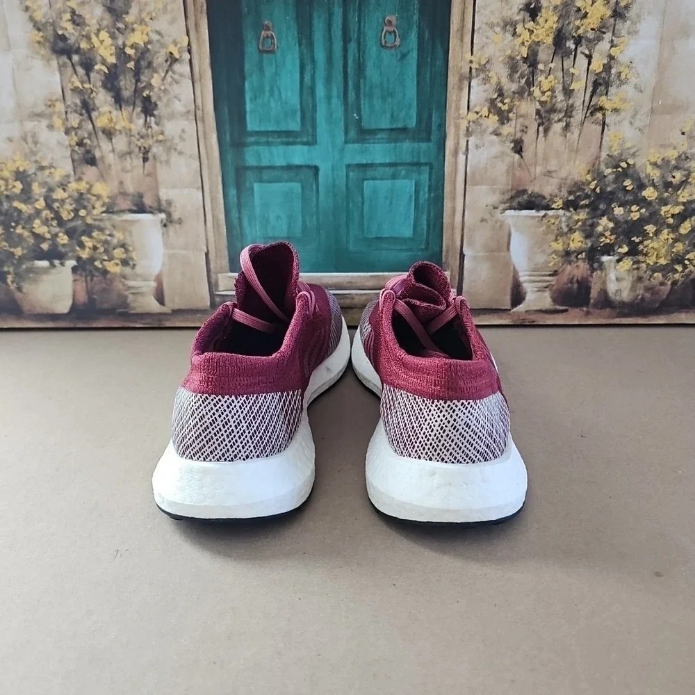 NEW Adidas Pureboost Womens Shoes Sneakers Size 9.5 Red‎ White B75768 Running